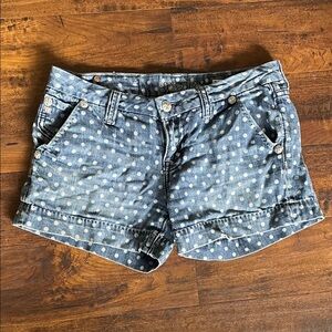Polka Dot Miss Me Denim Women Shorts